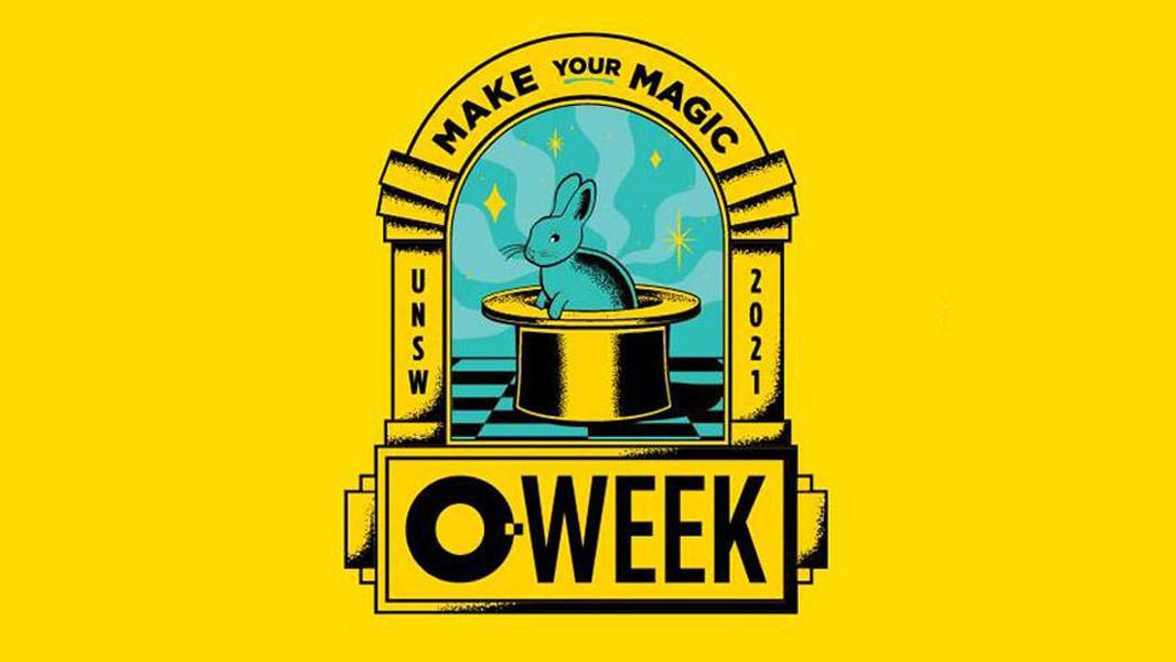 graphic image with words  'Make your Magic, O Week 2021 UNSW'