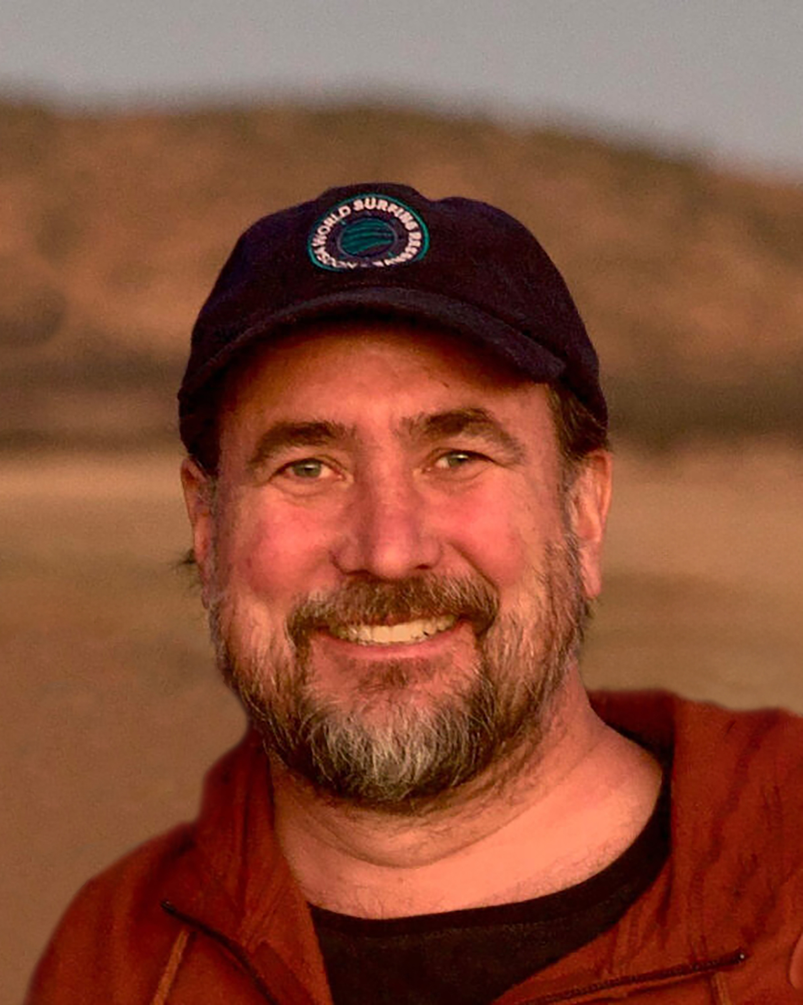 Portrait of filmmaker Jolyon Hoff in the Flinders Ranges, SA