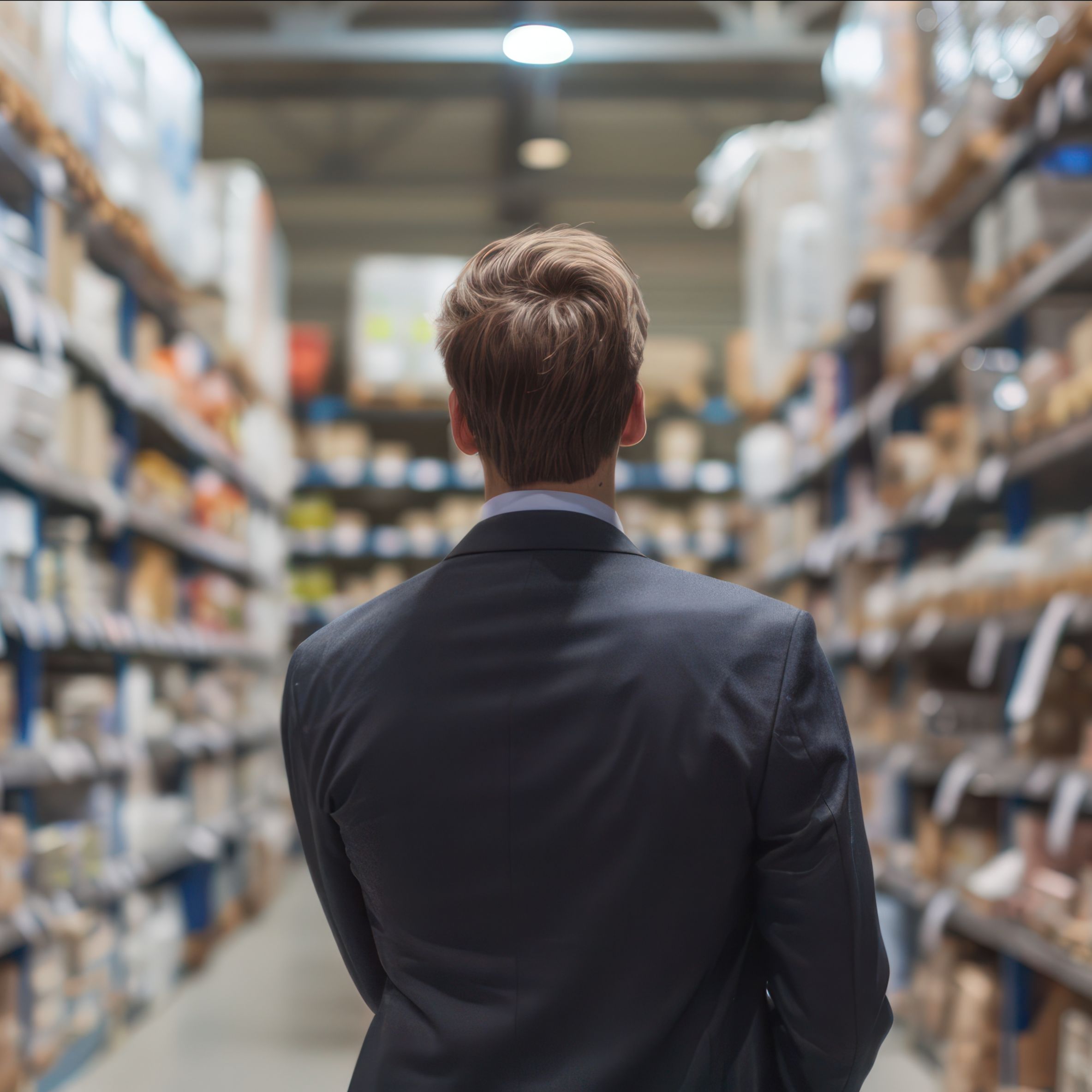 man in supermarket 