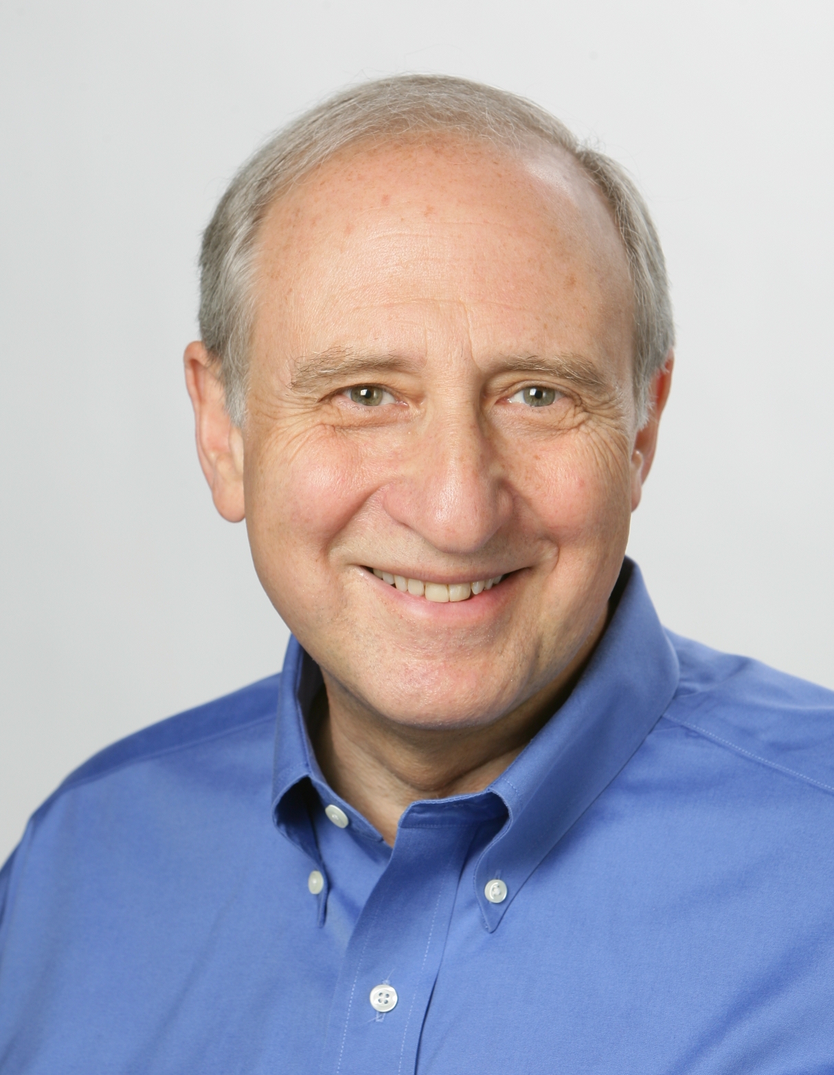 Middle-aged man with blue shirt
