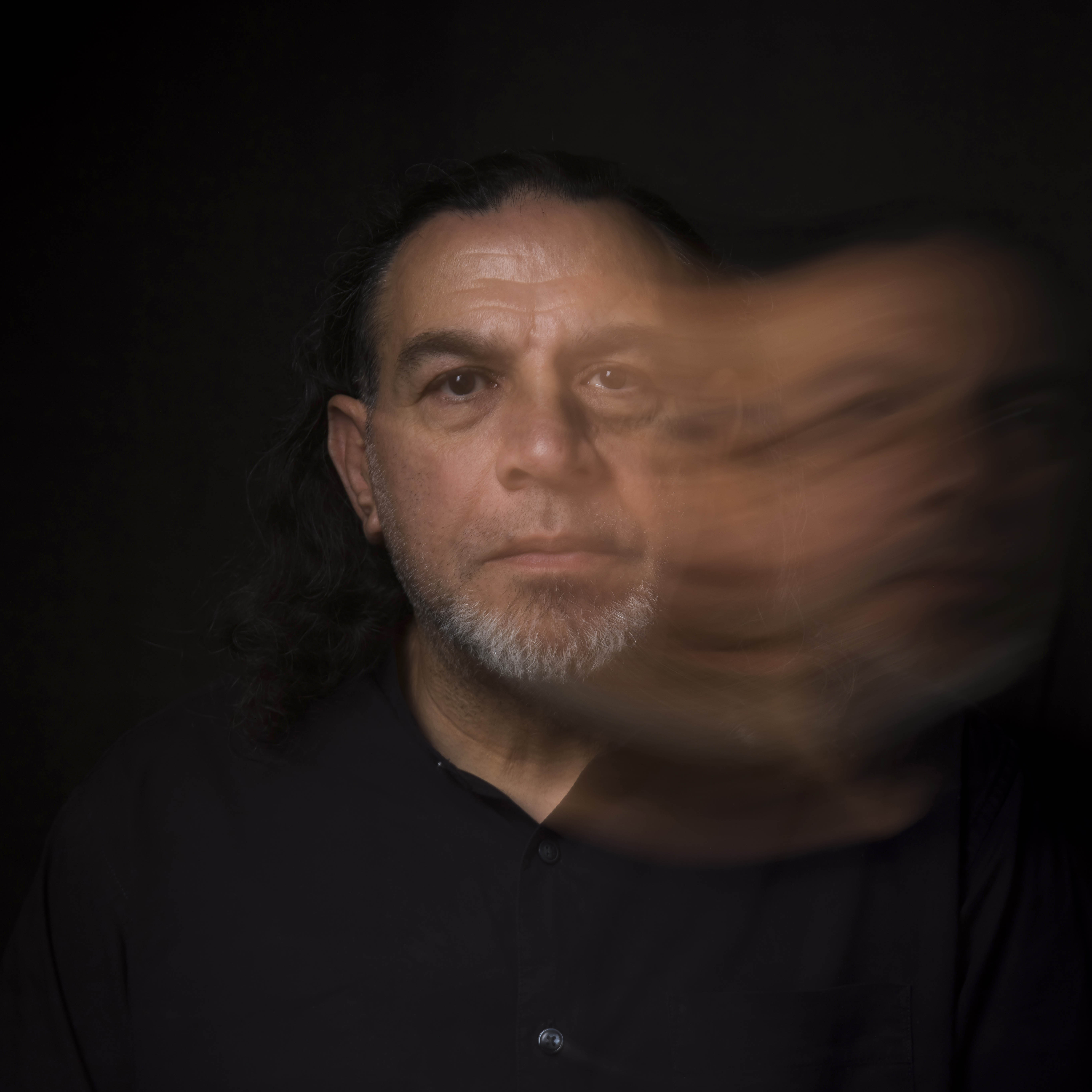 Portrait of artist Khaled Sabsabi. Photo by Anna Kucera