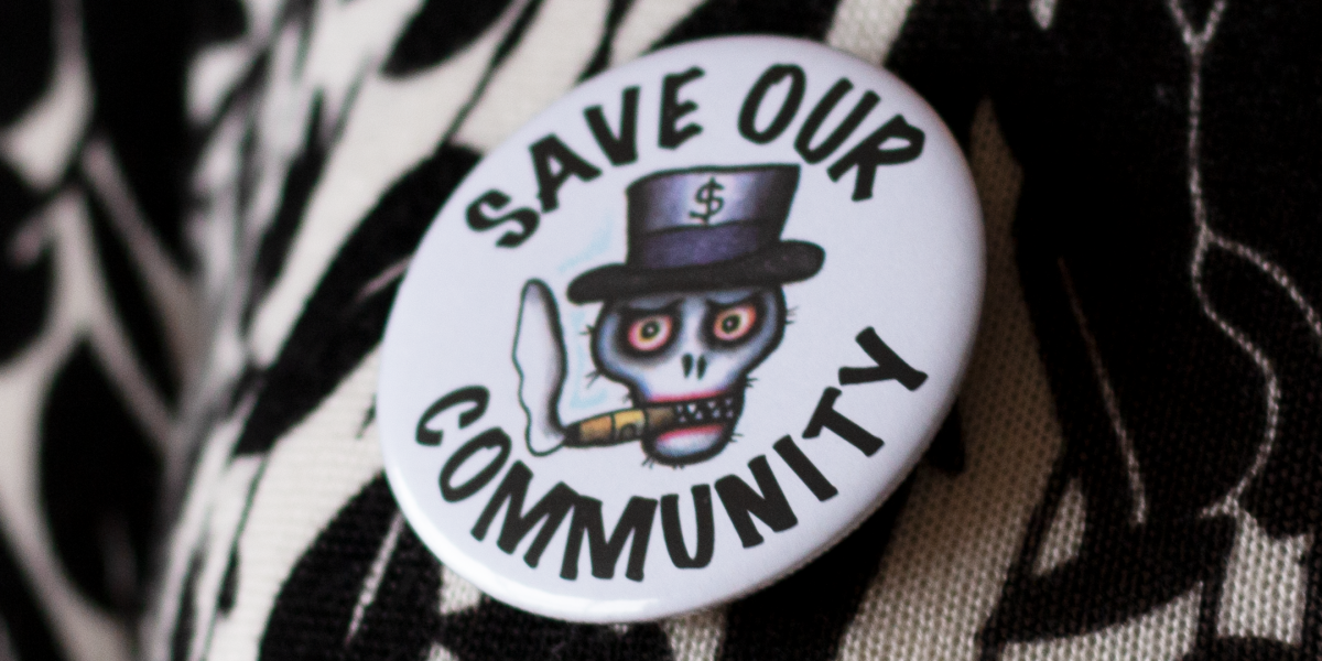 save our community badge