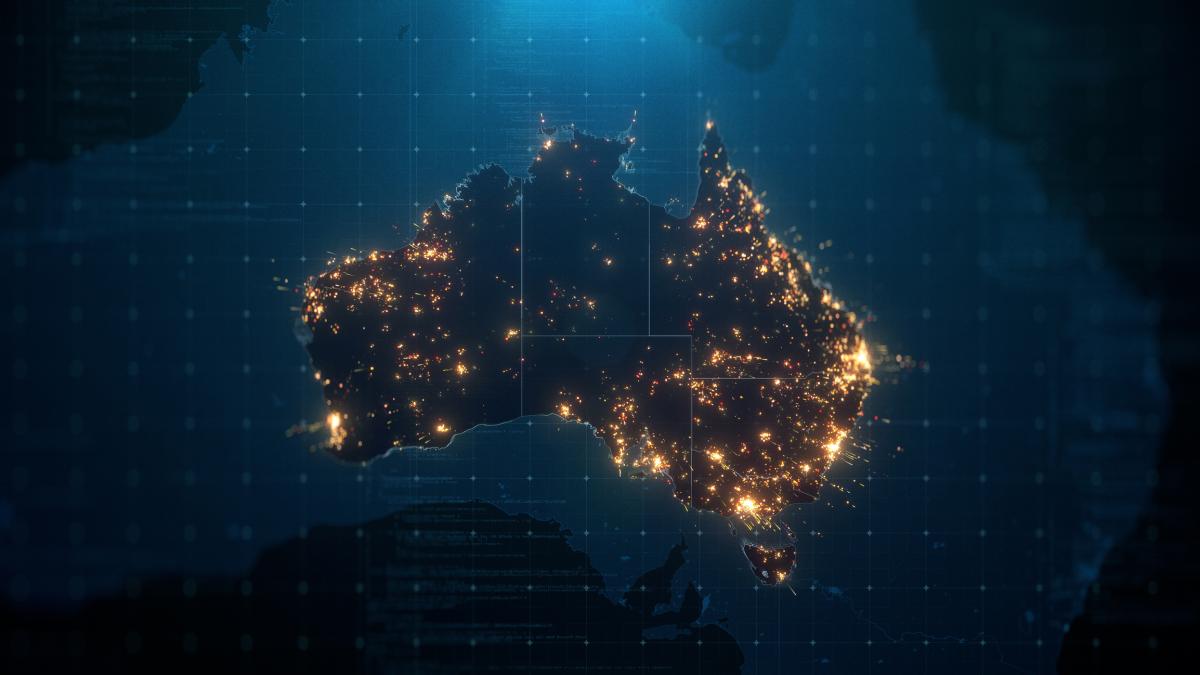 IGNSS2024 Hero Image - Satellite view of Australia via Satellite
