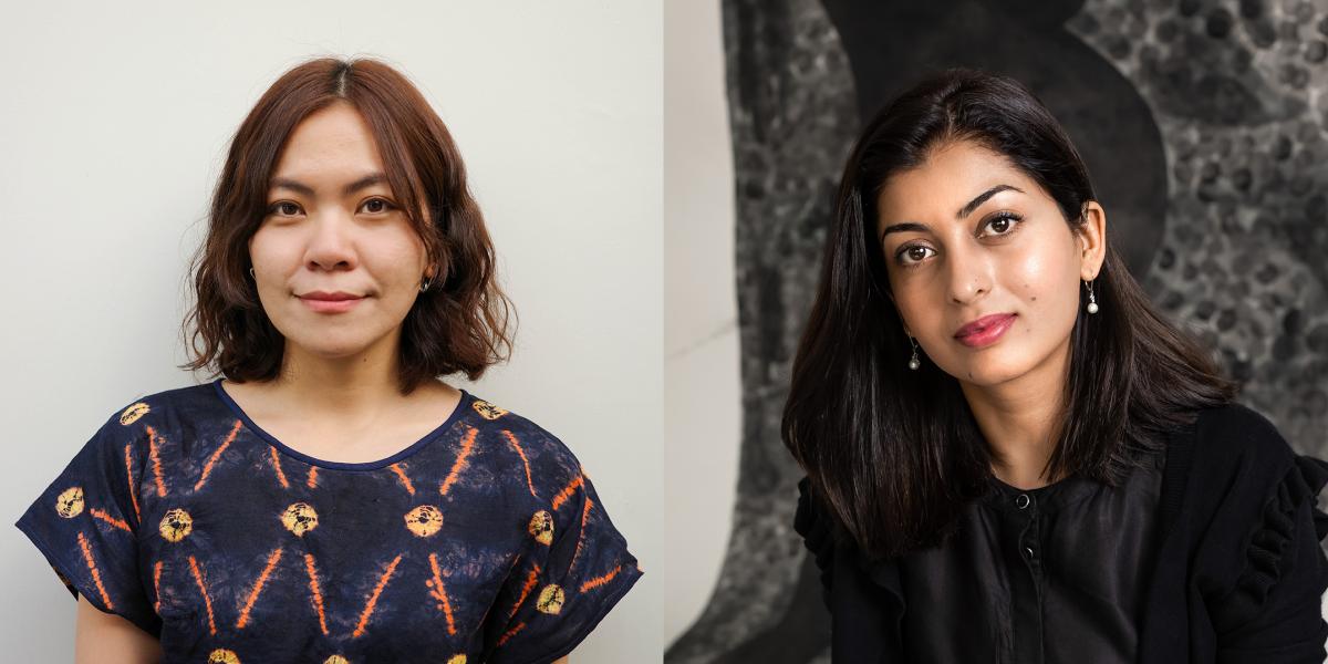 Portraits of artists Kanchalee Ngamdamronk & Mehwish Iqbal