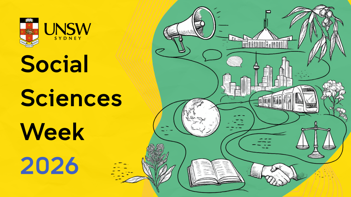 picture showing the words UNSW Social Sciences Week 2026