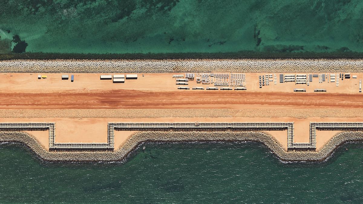 Barrow Island, Western Australia, 2025 (detail). Photography Andrew Vukosav. Image Courtesy of Jannane AI-Ani