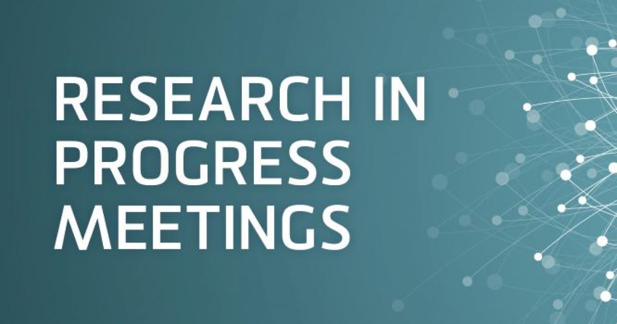 Research in Progress Meeting | UNSW Sydney